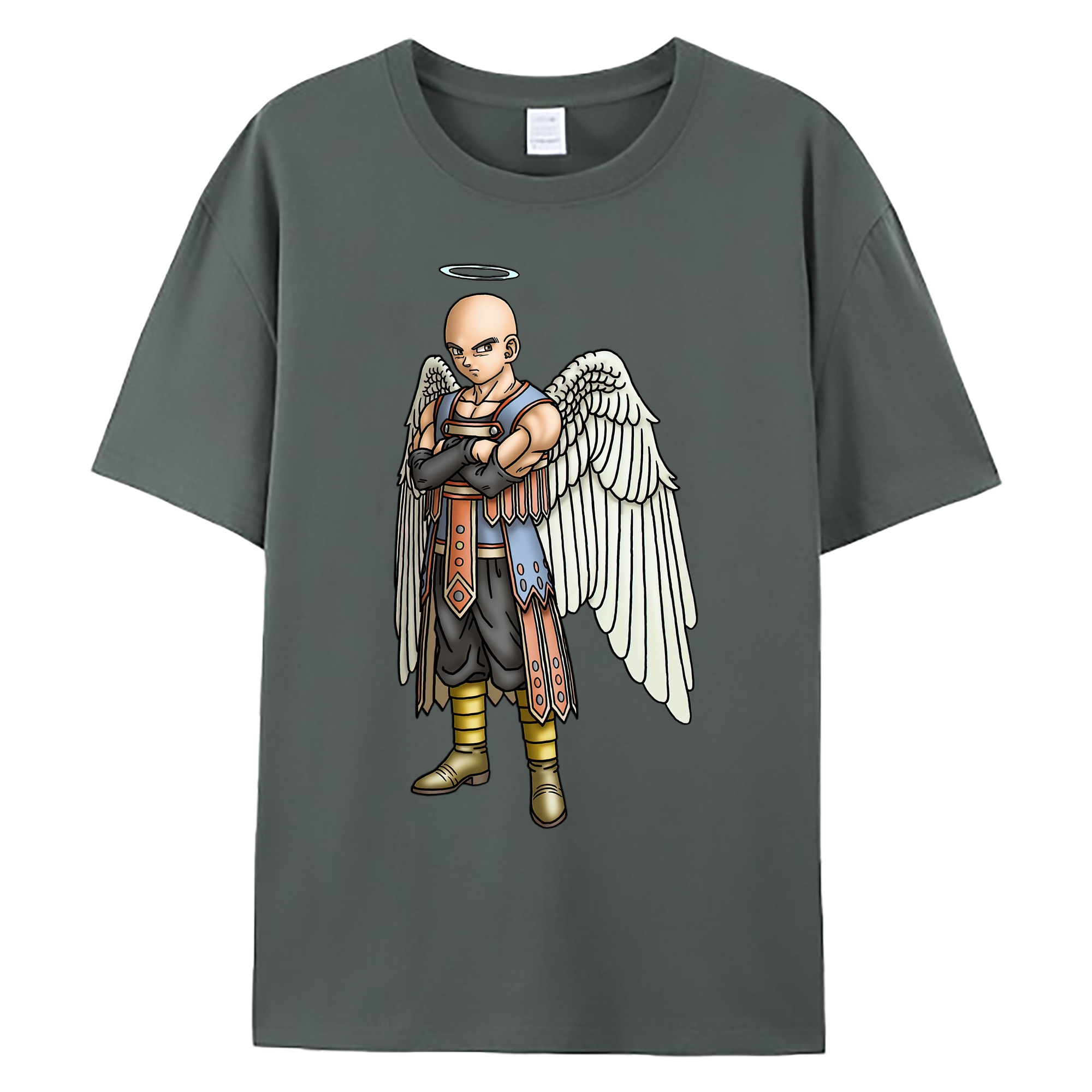 （画像用） ドラゴンクエスト Doragon Kuesuto Dragon Quest 綿100％ メンズ半袖Tシャツ｜肌触りやわらか＆通気性